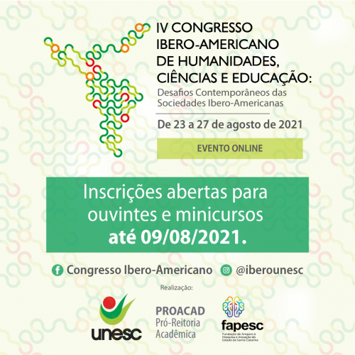 Iv Congresso Ibero Americano De Humanidades Ci Ncias E Educa O