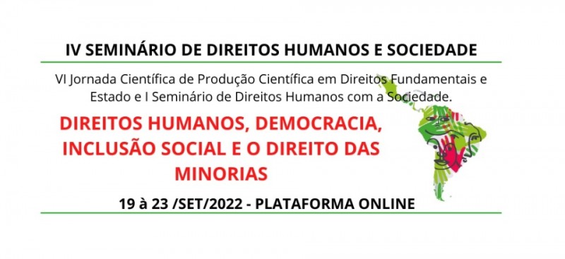 Iv Semin Rio Internacional Em Direitos Humanos E Sociedade Vi Jornada