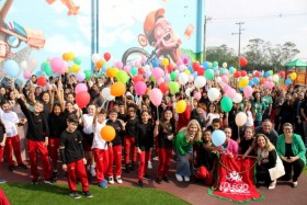 Ampliao do parque infantil do Colgio Unesc  inaugurada