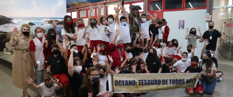 Capito Jack Sparrow participa do incio das atividades educativas do Museu de Zoologia da Unesc