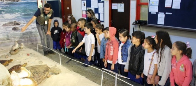 Estudantes de escola municipal visitam o Museu de Zoologia